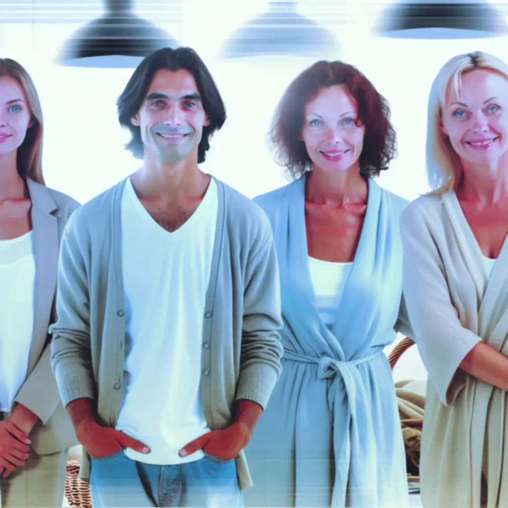 Zespół uśmiechniętych opiekunów zwierząt Petnoryxa