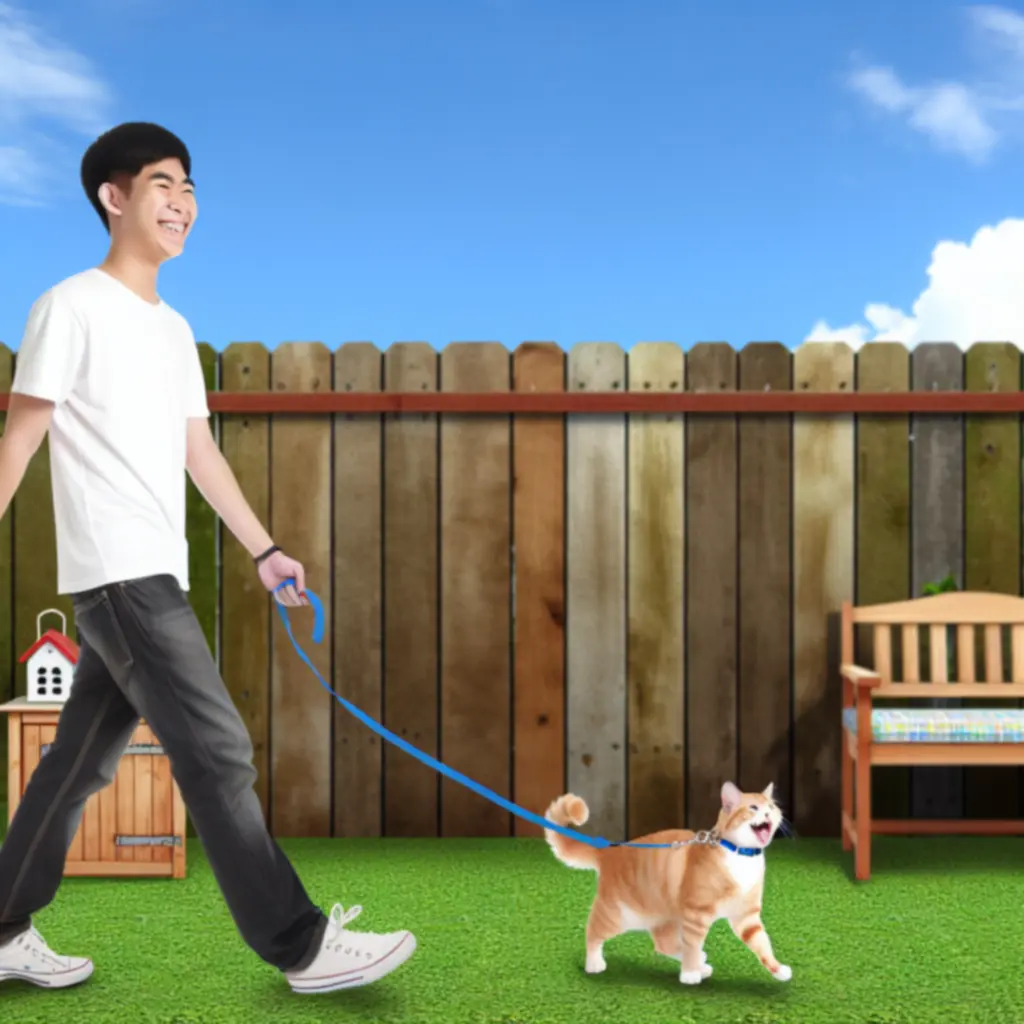 Niania przytula się do zadowolonego psa